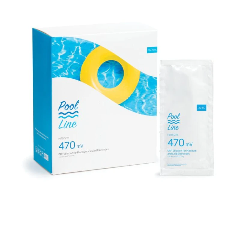 Pool Line 470 mV ORP Test Solution HI700224P 25x20 mL Sachets | EnvMart