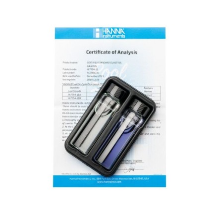 Pool Line Alkalinity Checker HC Calibration Check Set HI7754-11 | Pool Water Colorimeter Standard | EnvMart