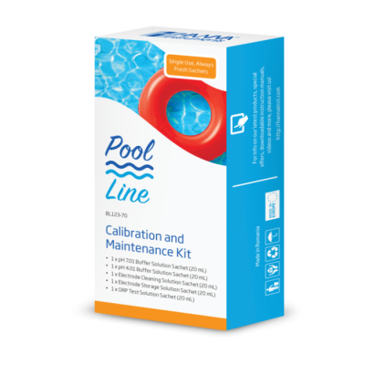 Pool Line Calibration and Maintenance Kit BL123-70-30 | pH & ORP Single-Use Sachets | EnvMart