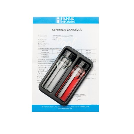 HI7014-11 Pool Line Free Chlorine Checker HC Calibration Check Set 0.00 & 1.00 ppm | EnvMart
