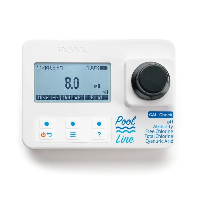 Pool Line HI971044 Portable Photometer for pH, Chlorine, Cyanuric Acid, Alkalinity | EnvMart