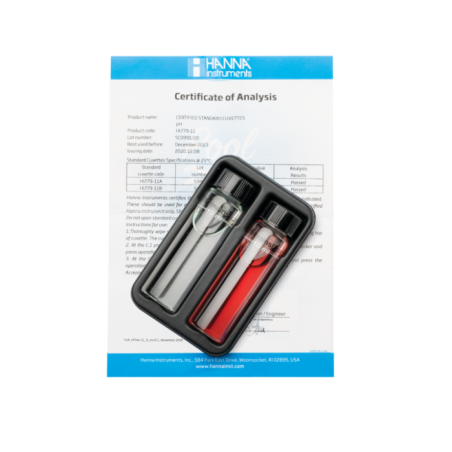 HI779-11 Pool Line pH Checker HC Calibration Check Set, Two Cuvettes, Swimming Pool | EnvMart