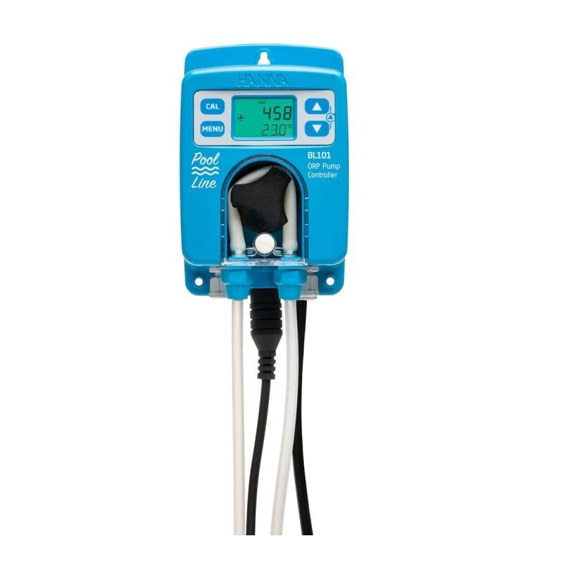 Pool Line BL101 ORP Controller and Dosing Pump, Panel Mounted Flow Cell | EnvMart
