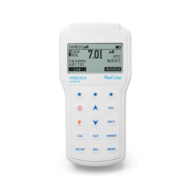 Pool Line Professional Waterproof Portable pH/ORP Meter HI981914, ±0.1 pH, ±2000 mV | EnvMart