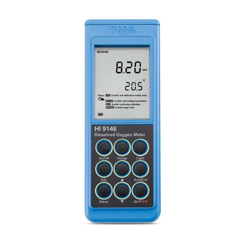 HI9146-10 Portable Dissolved Oxygen Meter, 10m Cable, 0.00–45.00 ppm DO | EnvMart