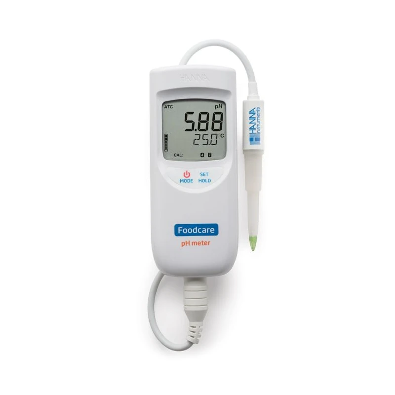 Portable Food and Dairy pH Meter HI99161, Automatic Calibration, IP7 Waterproof | EnvMart