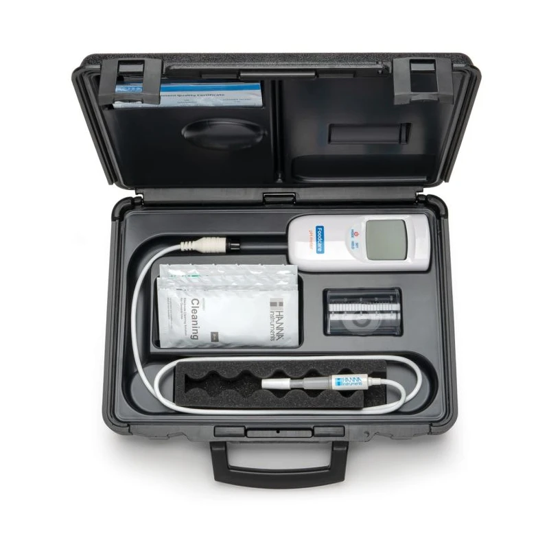 Portable Food and Dairy pH Meter HI99161, Automatic Calibration, IP7 Waterproof | EnvMart