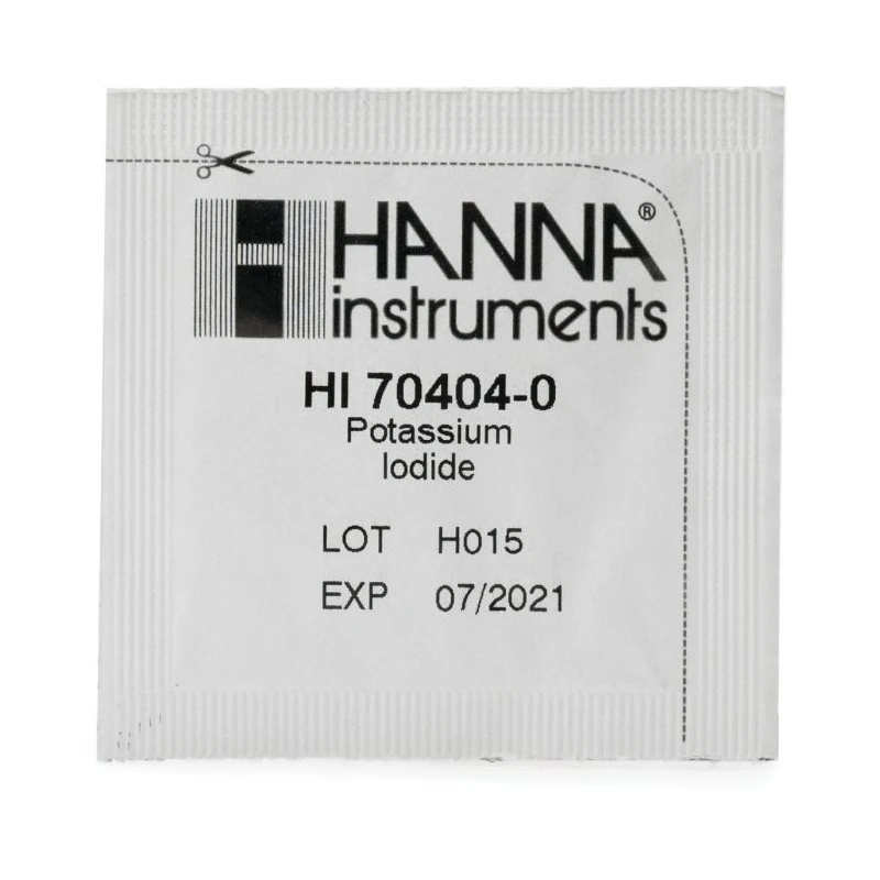 Potassium Iodide HI70404 Powder Packets, 100 Pack, Laboratory Reagent for Titrations | EnvMart