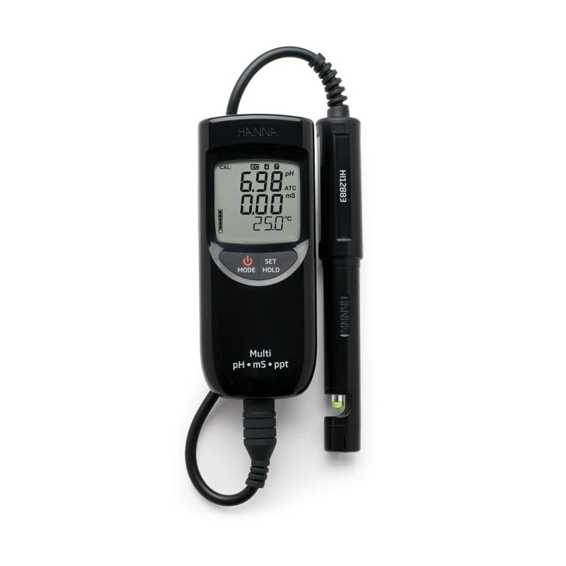 HI991301 Portable Waterproof pH/EC/TDS Meter, Multi-Parameter, High Range, EnvMart
