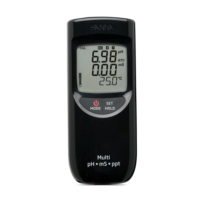 HI991301 Portable Waterproof pH/EC/TDS Meter, Multi-Parameter, High Range, EnvMart