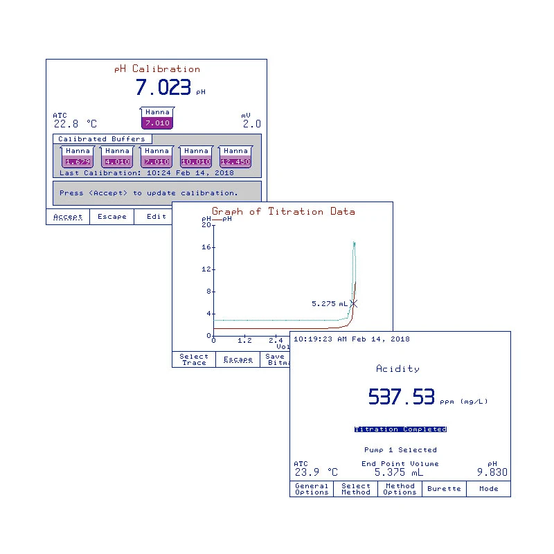 HI932C2-02 Potentiometric Titrator with Single Pump, Two Analog Boards, 230 VAC | EnvMart