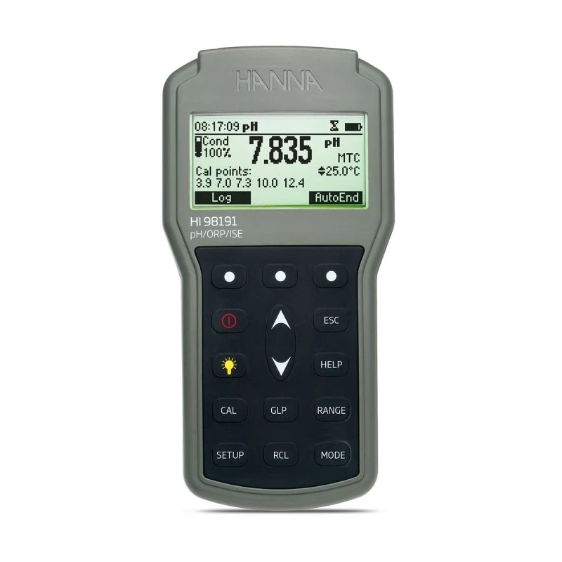HI98191 Professional Waterproof Portable pH/ORP/ISE Meter, ISE up to 9.99E10, Titanium Electrode | EnvMart