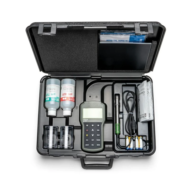 HI98190 Professional Waterproof Portable pH/ORP Meter, Benchtop-Garde, IP67, USB | EnvMart