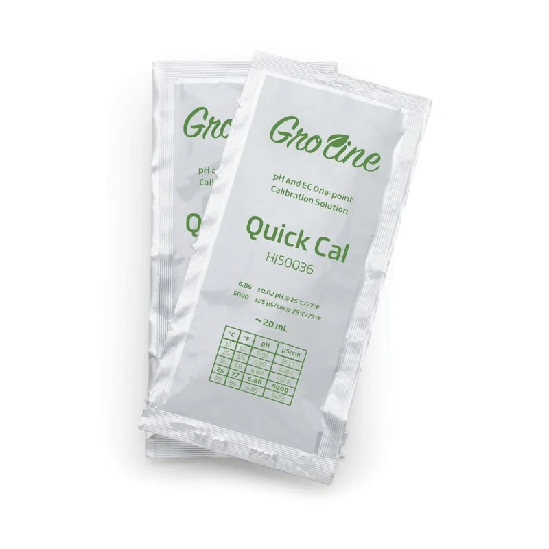 HI50036P Quick Calibration Solution for GroLine pH & EC Meters 25x20mL | EnvMart