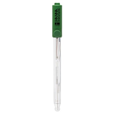 Hanna HI1043B Refillable Double Junction pH Electrode, Glass Body, High Temp, BNC | EnvMart