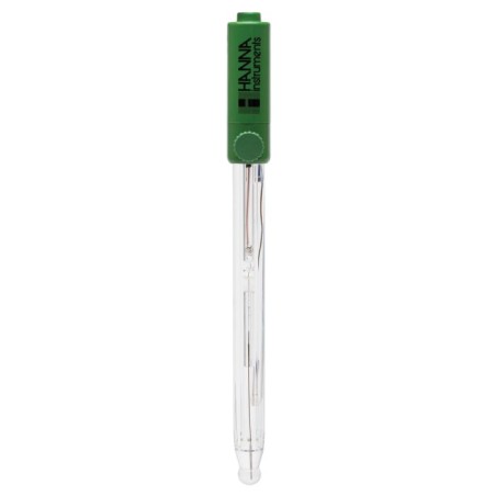 Hanna HI1043B Refillable Double Junction pH Electrode, Glass Body, High Temp, BNC | EnvMart