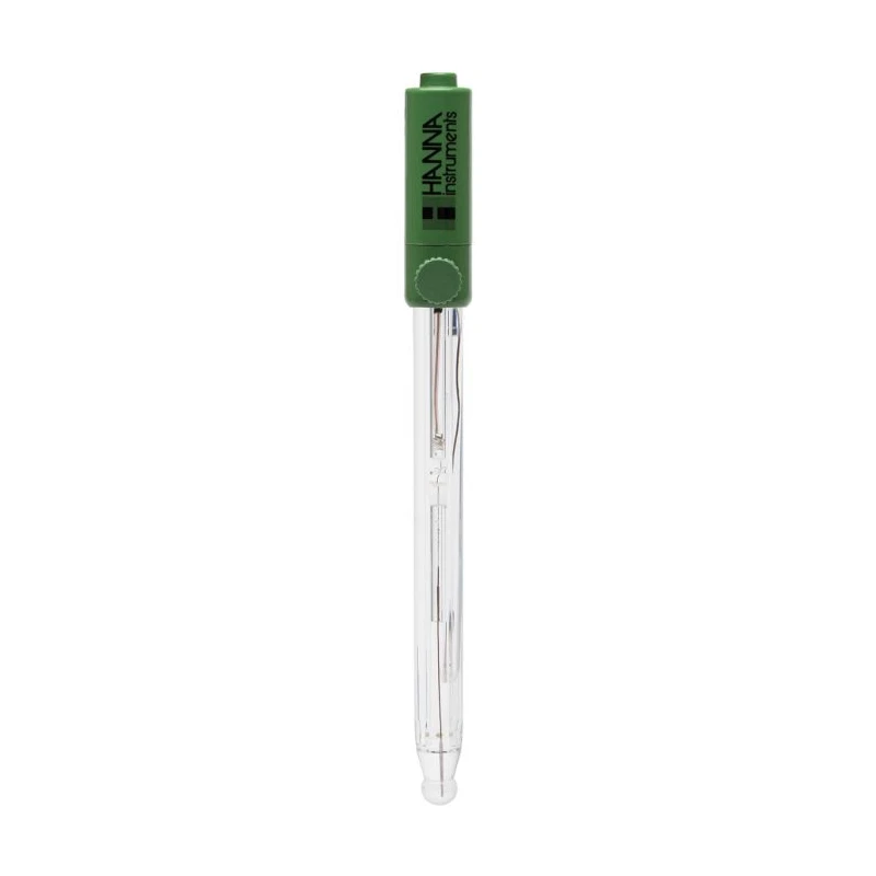 Refillable Double Junction pH Electrode HI1043P, Glass Body, High Temp, BNC + Pin | EnvMart