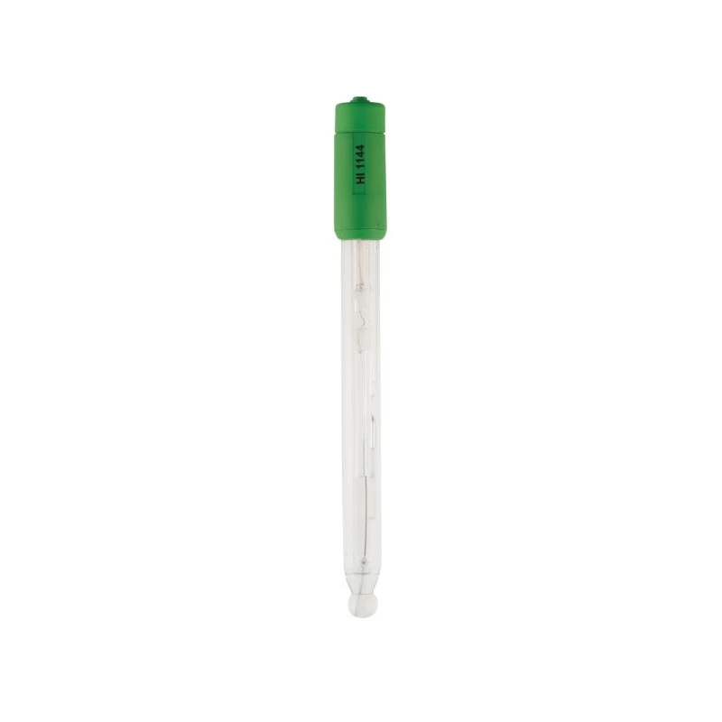 Refillable Glass pH Electrode HI1144B, Calomel Reference, High Temp, BNC | EnvMart