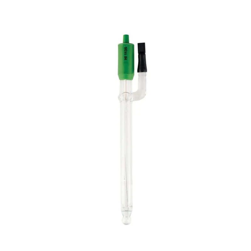 HI1135B Refillable pH Electrode with Side Arm, Double Junction, Glass Body, BNC Connector | EnvMart