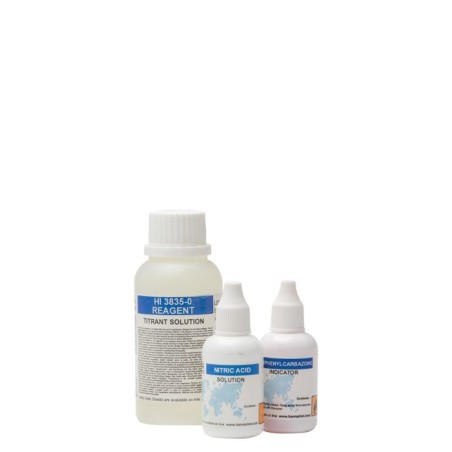 Salinity Chemical Test Kit Replacement Reagents HI3835-100, 110 Tests, Mercuric Nitrate | EnvMart