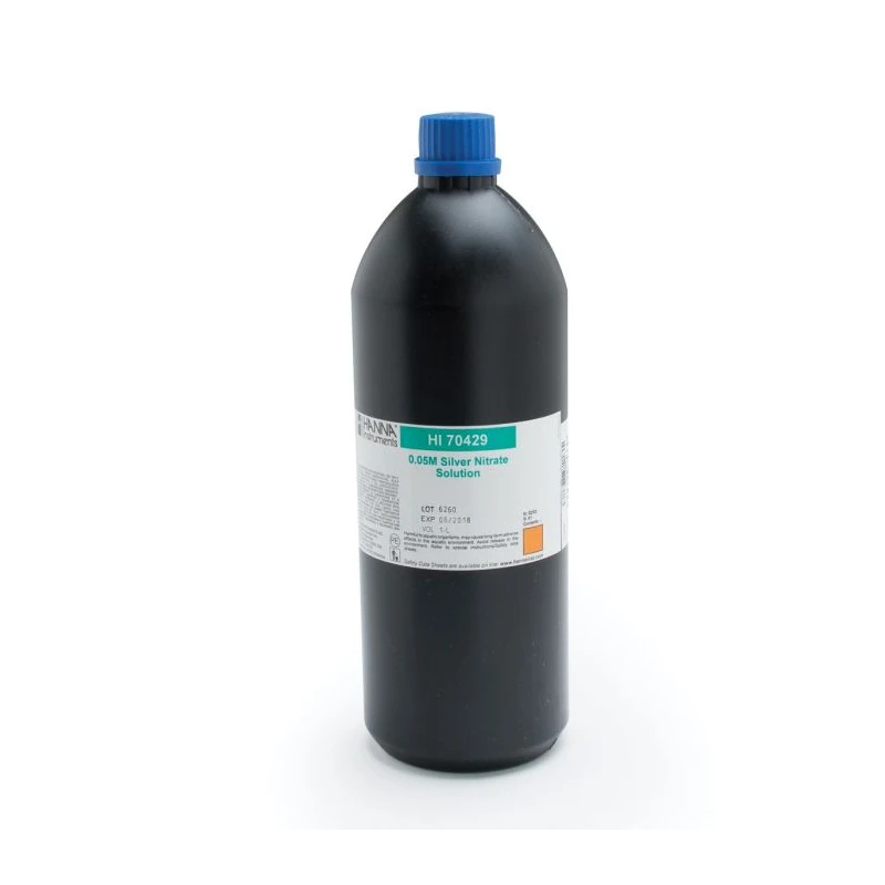 Hanna HI70429 Silver Nitrate Titrant 0.05M 1L for Argentometric Titrations | EnvMart