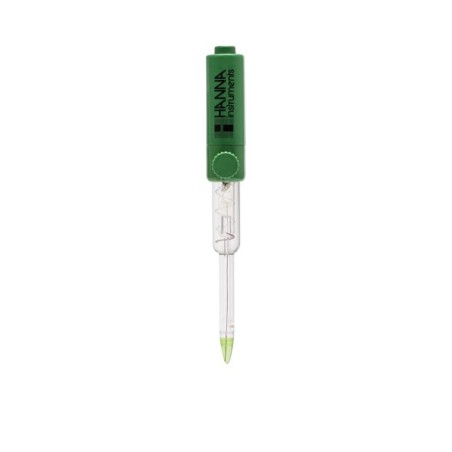 Spear Tip pH Electrode HI2031B for Semi-Solid Samples, Glass Body, BNC Connector | EnvMart