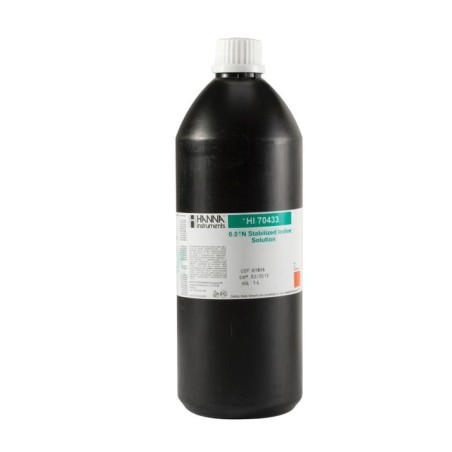 Hanna HI70433 Stabilized Iodine 0.01N 1L | Laboratory Redox Titration Solution | EnvMart