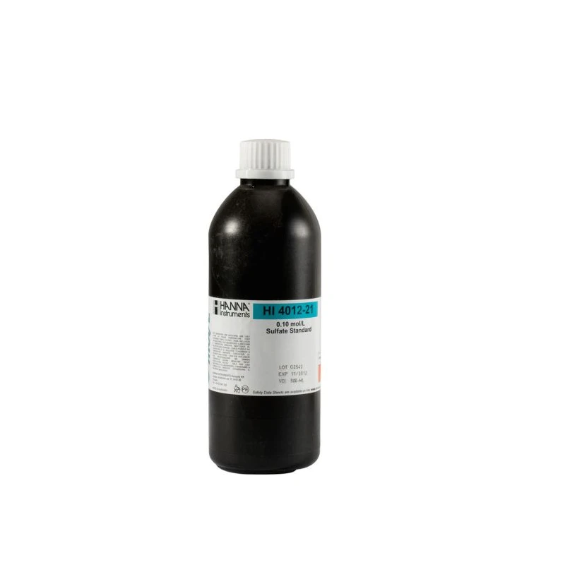 Hanna Instruments HI4012-21 Sulfate ISE 0.1M Standard Solution 500 mL | Laboratory Calibration EnvMart