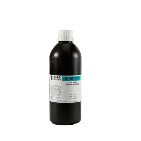 Hanna Instruments HI4012-21 Sulfate ISE 0.1M Standard Solution 500 mL | Laboratory Calibration EnvMart