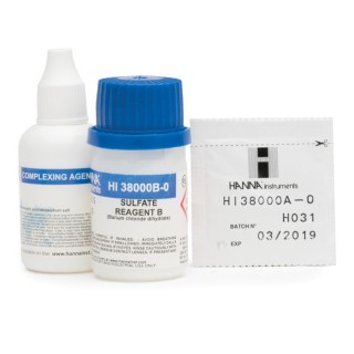 HI38000 Sulfate Test Kit, Turbidimetric, 20–100 mg/L, 100 Tests | EnvMart