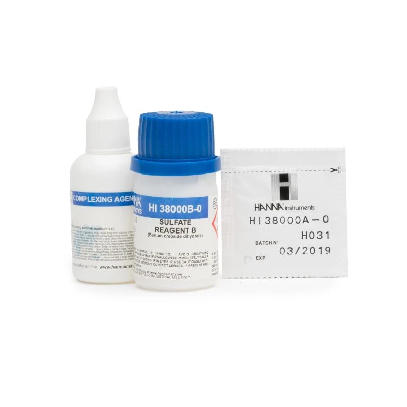 Sulfate Test Kit Replacement Reagents HI38000-10, 100 Tests, Barium Chloride | EnvMart