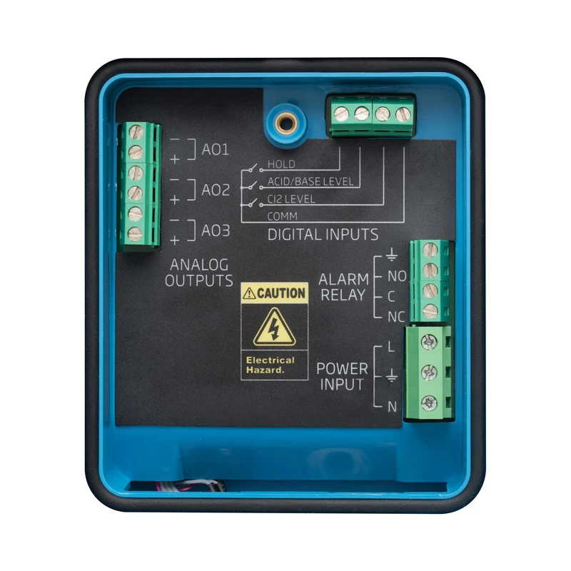 Swimming Pool Controller with Dosing Pumps, Panel Mounted Flow Cell, pH/ORP/Temp | EnvMart