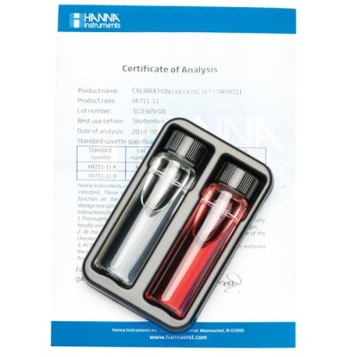 HI711-11 Total Chlorine Checker HC Calibration Check Set for HI711, 0.00–3.50 ppm | EnvMart