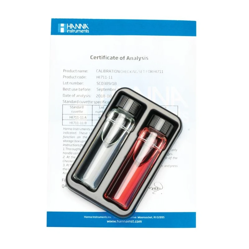 HI711-11 Total Chlorine Checker HC Calibration Check Set for HI711, 0.00–3.50 ppm | EnvMart