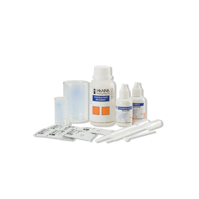 HI38022 Total Chlorine High Range Test Kit, 0.0–20.0 mg/L, 100 Tests, Titration | EnvMart