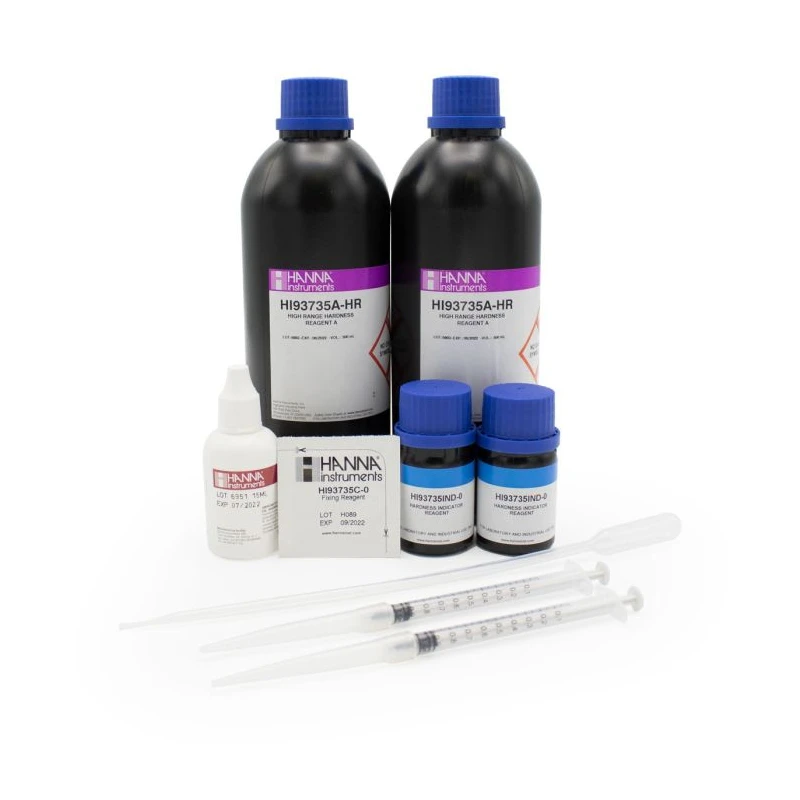 Hanna HI93735-02 Total Hardness High Range Colorimetric Reagents, 100 Tests, EPA 130.1 | EnvMart