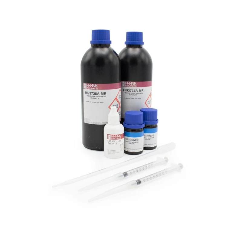 Total Hardness Medium Range Colorimetric Reagents HI93735-01, 100 Tests for HI96735 | EnvMart