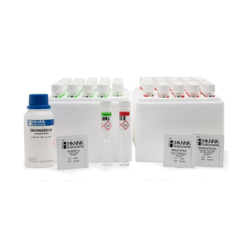 Total Nitrogen Low Range Reagents HI94767A-50, 50 Tests, Barcode Recognition, Colorimetric, HI83224 | EnvMart