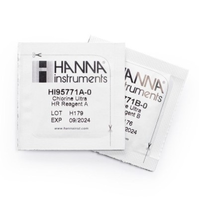 Ultra High Range Chlorine Reagents HI95771-03 (300 Tests), Colorimetric, for HI96771 | EnvMart