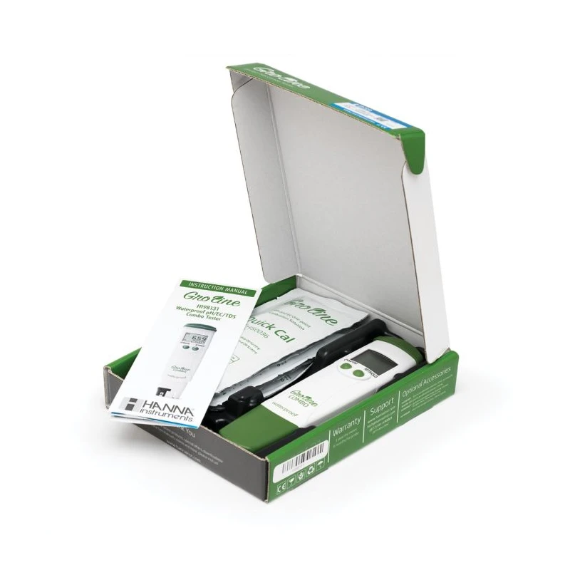GroLine HI98131 Pocket pH/EC/TDS/Temperature Tester, Waterproof, Hydroponics | EnvMart