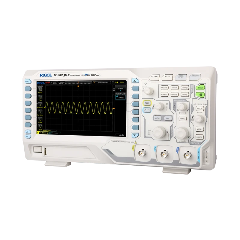 Rigol DS1000Z-E Series Digital Oscilloscope, 2CH, 200MHz, 1 GSa/s, 24 Mpts Memory | EnvMart