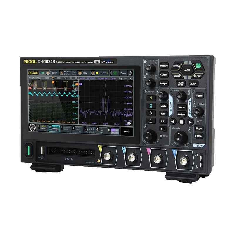 Rigol DHO900 Series High-Resolution Digital Oscilloscope, 12-bit, 250 MHz | EnvMart