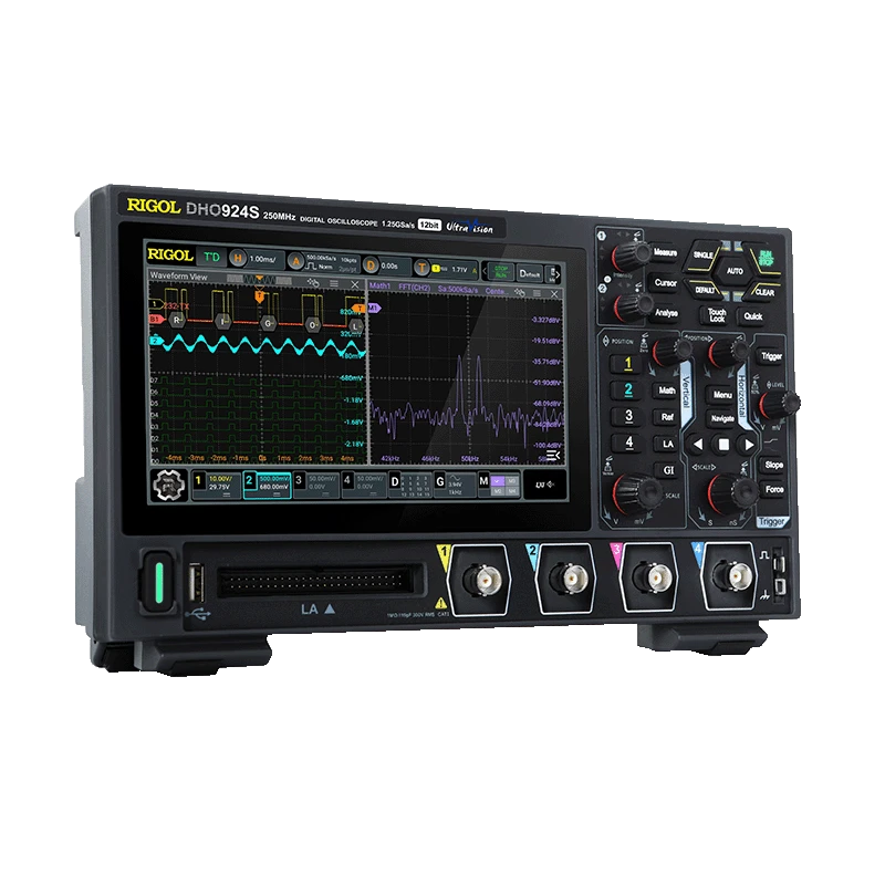 Rigol DHO900 Series High-Resolution Digital Oscilloscope, 12-bit, 250 MHz | EnvMart