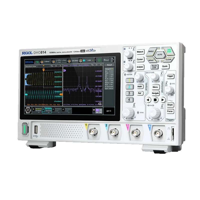 RIGOL DHO800 Series High-Resolution Digital Oscilloscope 12-bit 100 MHz 4 Channels | EnvMart