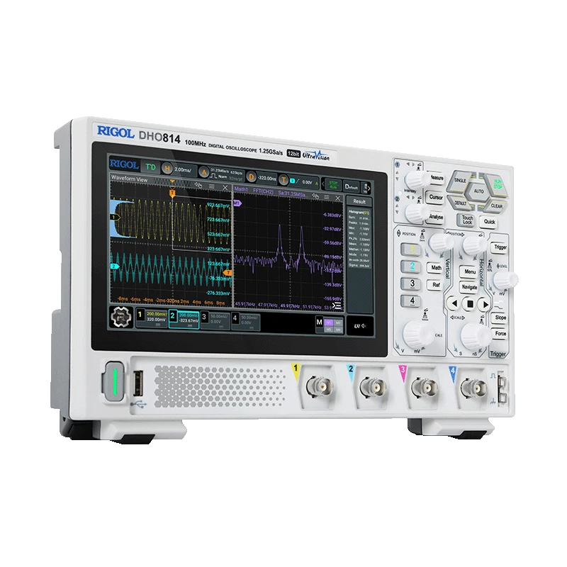 RIGOL DHO800 Series High-Resolution Digital Oscilloscope 12-bit 100 MHz 4 Channels | EnvMart