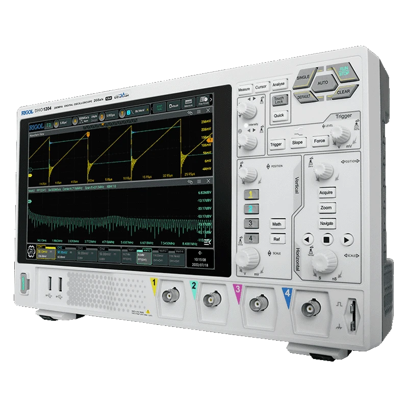 Rigol DHO1000 Series High-Resolution Digital Oscilloscope, 12-Bit, 200 MHz, 4 Ch | EnvMart