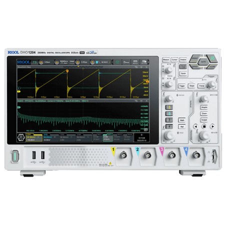 Rigol DHO1000 Series High-Resolution Digital Oscilloscope, 12-Bit, 200 MHz, 4 Ch | EnvMart
