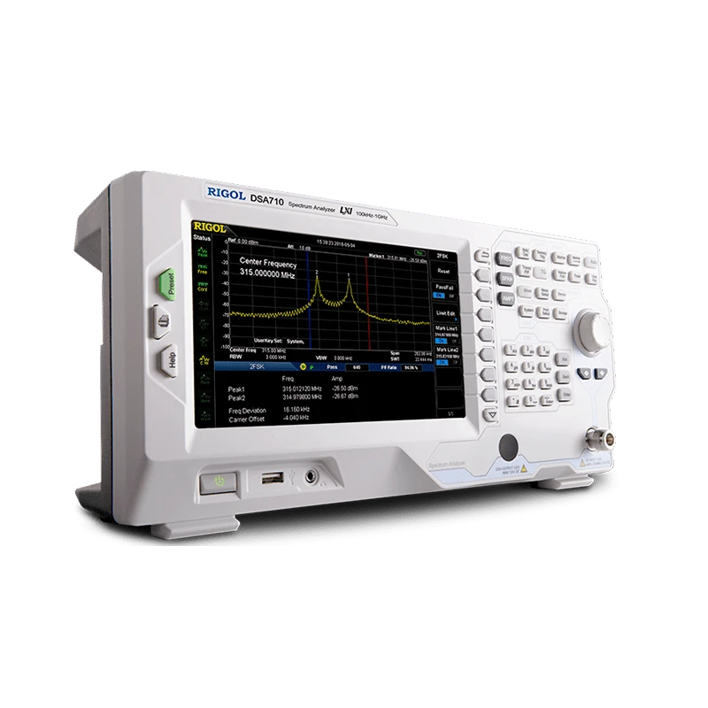 Rigol DSA800 Series Spectrum Analyzer 9 kHz–7.5 GHz, TFT LCD, High Precision | EnvMart