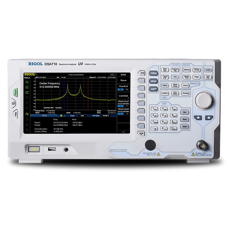 Rigol DSA700 Series Spectrum Analyzer 9 kHz–7.5 GHz, TFT LCD, High Precision | EnvMart