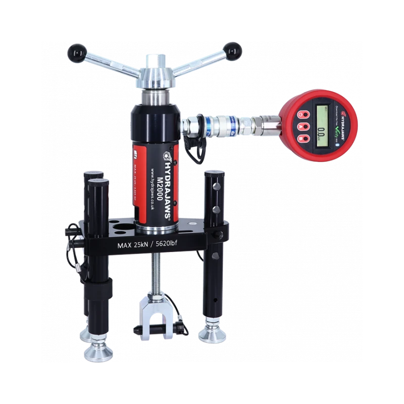 Hydrajaws M2000 Safety Harness Eye Bolt Tester Kit 0–25kN | Analogue/Digital Gauge | Industrial Fall Protection Tester | EnvMart